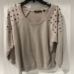 Raglan pull over with fun shoulder detail